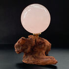 308G Natural powder crystal Ball Quartz Crystal Sphere Reiki Healing+Stand