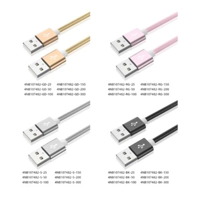 USB 2.0 Cable USB Extension Cable Cable Wire Male to Male Data Transfer Cable - Image 1 of 4