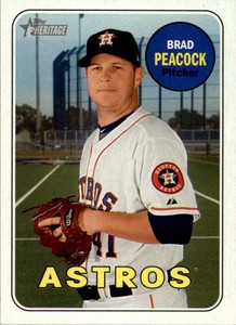 2018 Topps Heritage #120 Brad Peacock Houston Astros