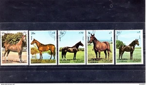 Mi. No. 1006 - 1010 caballos marcas muy bonitas - Imagen 1 de 1