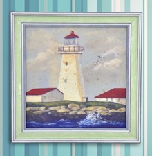 Wall Painting Picture Canvas Wooden Frame Wall Art Modern Design -Lighthouse