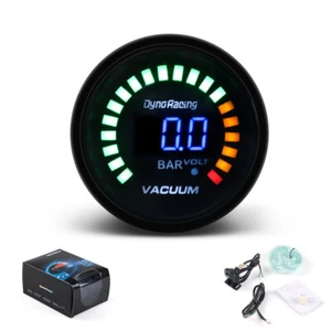 2'' 52mm Electronic Racing Vacuum Gauge -1-0 Bar Digital 20 LED Dual disaplay - Picture 1 of 7