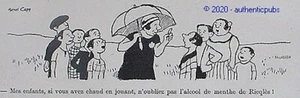 PUBLICITE RICQLES ALCOOL DE MENTHE DESSIN SIGNE MARCEL CAPY ENFANTS DE 1929 AD - Imagen 1 de 1