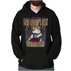 Cool Retro Dennis the Menace Hippie Cartoon Hoodie Hooded Sweatshirt Men Women - Picture 1 of 7