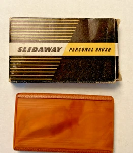 Vintage Slidaway Personal Hair/Clothes Brush Kamm Set mit OVP (nicht benutzt) - Bild 1 von 8