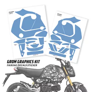 Pegatina envolvente de carenado gris camuflado para Honda MSX 125 Grom 2021 2022 2023 - Imagen 1 de 5