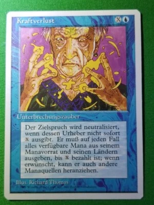 Kraftverlust (Power Sink) MTG Magic the Gathering GERMAN WotC Unplayed - Image 1 of 2