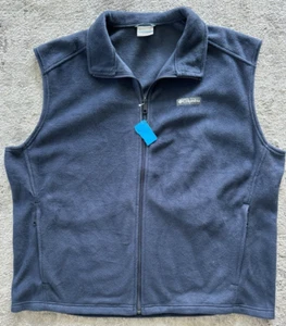 Giubbotto Columbia Steens Mountain Fleece Full Zip Uomo XXL Blu Nuovo con etichette - Foto 1 di 6