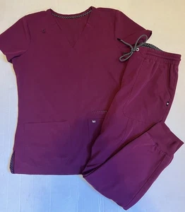 Koi Damen Scrub Set Jogger Gr. XS weinrot - Bild 1 von 5