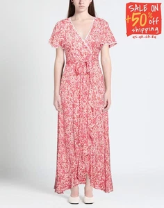 RRP€351 POUPETTE ST BARTH Long Wrap Dress Size M HANDMADE Floral Ruffle - Picture 1 of 5