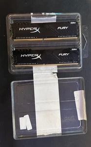 16GB (2x8GB)Kingston HyperX Fury ACR26D4U9S8ME-8 PC4 2666MHz DDR4 Memory RAM - Afbeelding 1 van 4