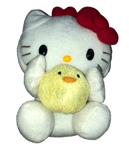HELLO KITTY IN CHICKEN SUIT WITH BABY CHICK SANRIO 2016 PLUSH 9 INCH - Picture 1 of 6