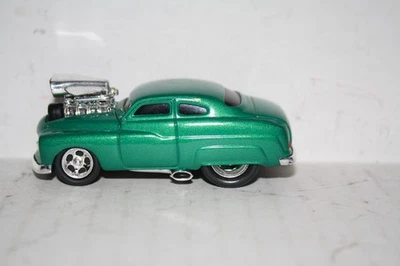 1949 MERCURY COUPE CAR DIECAST-1/64-GOOD-GREEN-LOOSE-MUSCLE MACHINES - Image 1 of 4