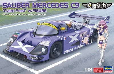Hasegawa SP582 1/24 Model Car Kit Sauber Mercedes Benz C9 w/Claire Frost Figure - Image 1 of 4
