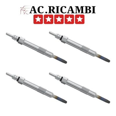 Kit 4 candelette per ALFA ROMEO 156 147 146  FIAT MULTIPLA SEDICI STILO 1.9 JTD - Immagine 1 di 3