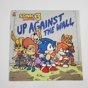 Vintage 1995 Sonic The Hedgehog 3 Up Against The Wall Buch Golden Books Sega - Bild 1 von 5