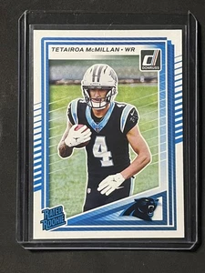 2025 DONRUSS TETAIROA MCMILLAN RATED ROOKIE #314 CAROLINA PANTHERS - Picture 1 of 2