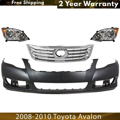 Front Bumper Cover Fascia & Grille Assembly Kit For 2008-2010 Toyota Avalon Foto 1 de 4