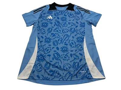 Camiseta de fútbol para mujer Adidas Aeroready 2024 Tiro PB talla grande azul IS2774 NUEVA CON ETIQUETAS Foto 1 de 4