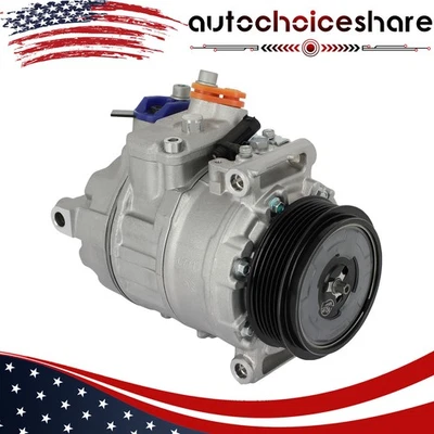 Compresor de aire acondicionado con embrague para Mercedes-Benz SL500 2006 SL55 AMG 2003-2008 Foto 1 de 4