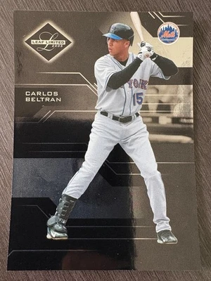 Leaf Limited MLB 2005 Carlos Beltrán #116 serie de los Mets de Nueva York/699 Foto 1 de 2