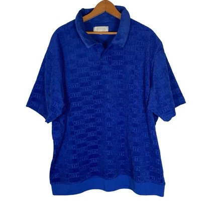 Polo KITH Monograma Leo Terry en Azul Talla: XXL Foto 1 de 3