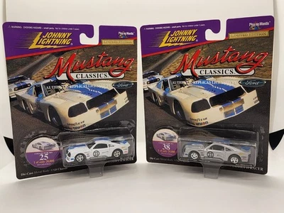 Johnny Lightning Mustang Classics 1978 Cobra Racer Mustangs 1998, lote de 2 (T5) Foto 1 de 2