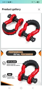 D Ring Shackle, 42,000lb Break Strength, D Ring 3/4 inch, With Extras, (See Disc - Picture 1 of 13