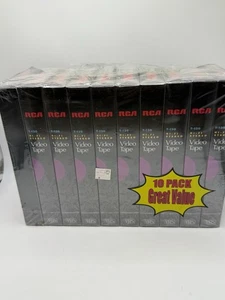 10-PACK RCA T-120 HI-FI VIDEO TAPES - New Blank Video VHS Sealed - Picture 1 of 5