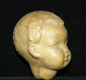 Antique Doll Head Composition interesting mold Germany c. 1920 K & R ? - Picture 1 of 4