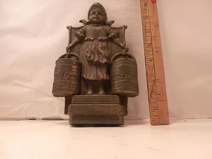 Placa de pared de metal fundido para niña holandesa con cubos de TV - Imagen 1 de 7