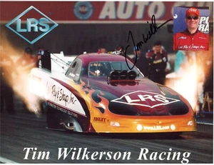 Vintage Poster Card 2003 Tim Wilkerson Winston NHRA Pontiac Funny Car Signed - Picture 1 of 2