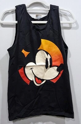 复古 90 年代男式小号米老鼠背心 - 一些印刷品磨损美国制造 — 第 1/4 张图片