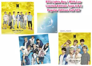 BTS Lights Boy With Luv Limited Edition Type A B C Regular CD Full SET Tracking - Picture 1 of 5