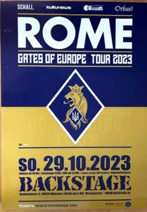 ROME 2023 MÜNCHEN - orig. Konzert Plakat - Concert Poster A1 xx - Picture 1 of 1