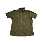 Kuhl Eluxur Green Plaid S/S Short Sleeve Snap Shirt 