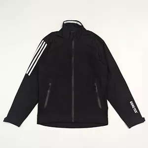 Adidas Gore-Tex Golf Waterproof Windbreaker Jacket ClimaProof Size S Black - Picture 1 of 10