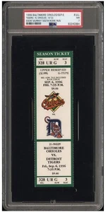 Eddie Murray 500th Home Run PSA 7 FULL TICKET 9.6.1996 Tigers vs Orioles ANSEHEN 👀 - Bild 1 von 2