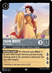 Snow White, Fair-Hearted Foil - 183 EN-5 NM - Lorcana - Picture 1 of 1