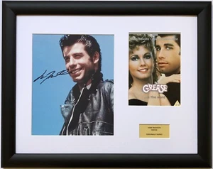 John Travolta / Grasa / Foto firmada / Autógrafo / Enmarcado / Certificado de autenticidad - Imagen 1 de 1