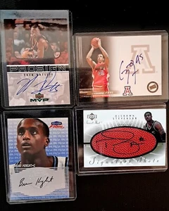 9 CARD LOT - Auto's, Rookie, Jordan, Ratliff, O'Neal, Hardaway, Garnett, Ratliff - Picture 1 of 4