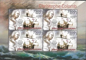 BURUNDI - 2012 MNH "Christophe Colomb" Souvenir Sheet !!! - Picture 1 of 1