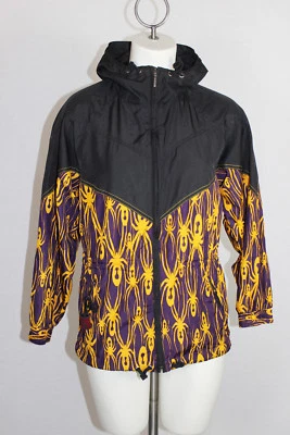 SPYDER Lightweight Jacket Boys Girl Junior Cadets 10 Black Purple Orange Spiders - Image 1 of 4
