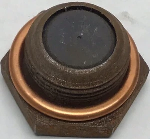 Magnetic Drain Plug For Standard 4 Cylinder F/L Head Jeep Engines W/Crush Washer - Bild 1 von 6