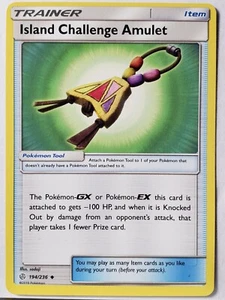 Island Challenge Amulet 194/236 - NM - Cosmic Eclipse Pokemon Card - Picture 1 of 3