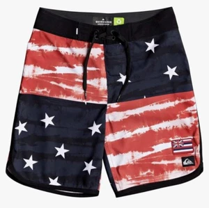 NWT Quiksilver Everyday Freedom Quad Youth 17 Boardshort Swim Trunk Sz 28/14 - Picture 1 of 2