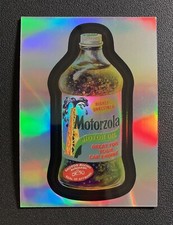 2014 Wacky Packages Refractor S3 — #100 of 107 MOTORZOLA Oil in Toploader