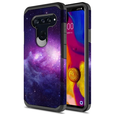 For LG V40 ThinQ Hybrid Graphic Fashion Cute Colorful Silicone Case - Image 1 of 4