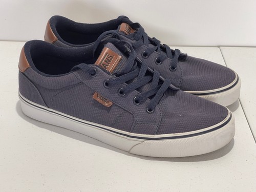 SCARPE DA SKATE VANS UOMO TAGLIA 7 5 BLU TELA SNEAKERS BASSE STRINGATE TC6D 1309