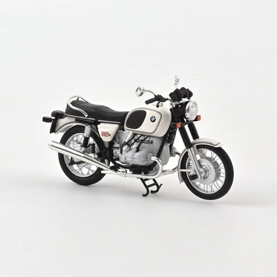 NOREV COLLECTORS  1:18 MOTO DIE CAST  BMW R90 /6  1974 BIANCO   ART 182036 - Immagine 1 di 3